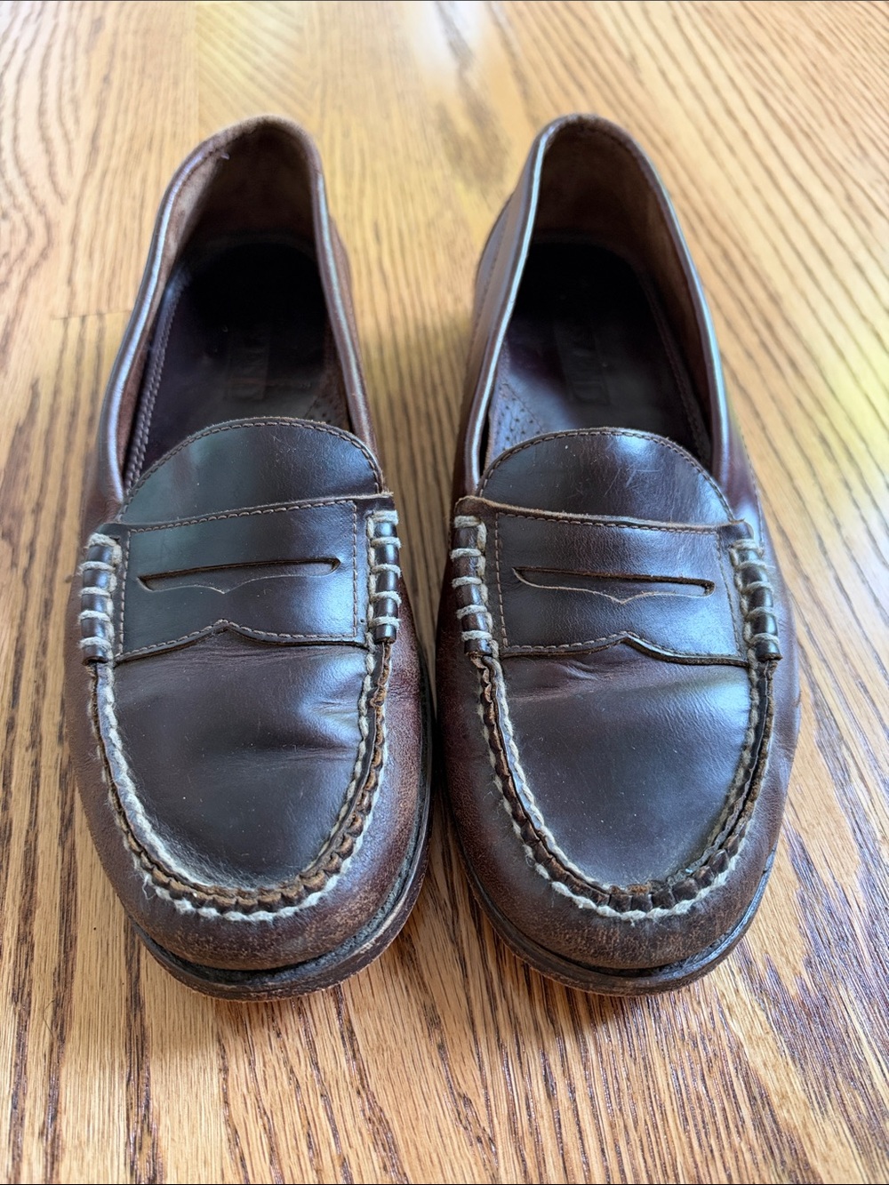 Lands End Leather Penny Loafers Women’s 8 Vinatge